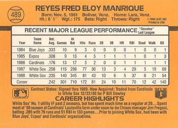 Fred Manrique  baseball card collectible - Main Image 2