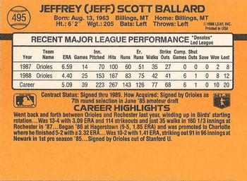 Jeff Ballard  baseball card collectible - Main Image 2
