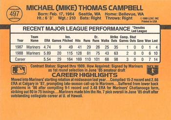 Mike Campbell  baseball card collectible - Main Image 2