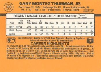 Gary Thurman  baseball card collectible - Main Image 2
