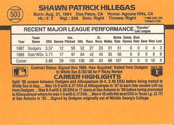 Shawn Hillegas  baseball card collectible - Main Image 2