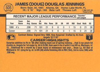 Doug Jennings  baseball card collectible - Main Image 2