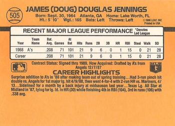 Doug Jennings  baseball card collectible - Main Image 2