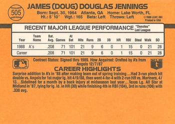 Doug Jennings  baseball card collectible - Main Image 2