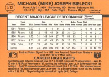 Mike Bielecki  baseball card collectible - Main Image 2