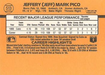 Jeff Pico  baseball card collectible - Main Image 2