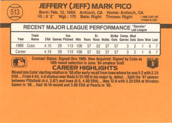 Jeff Pico  baseball card collectible - Main Image 2