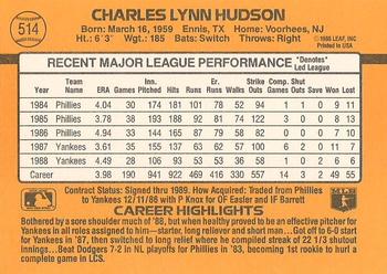 Charles Hudson  baseball card collectible - Main Image 2