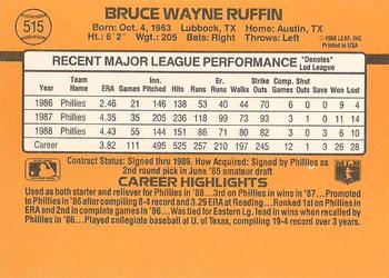 Bruce Ruffin  baseball card collectible - Main Image 2