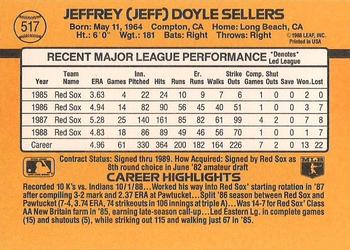 Jeff Sellers  baseball card collectible - Main Image 2
