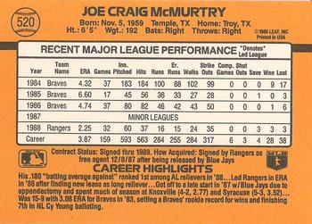 Craig McMurtry  baseball card collectible - Main Image 2