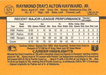 Ray Hayward  baseball card collectible - Main Image 2