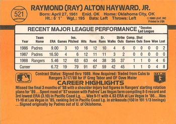 Ray Hayward  baseball card collectible - Main Image 2