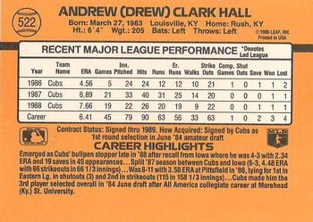 Drew Hall  baseball card collectible - Main Image 2