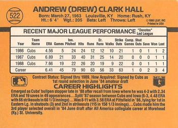 Drew Hall  baseball card collectible - Main Image 2
