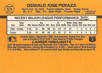Oswald Peraza  baseball card collectible - Main Image 2