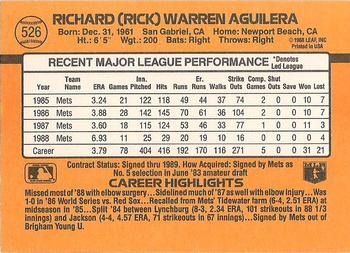 Rick Aguilera  baseball card collectible - Main Image 2