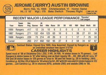 Jerry Browne  baseball card collectible - Main Image 2