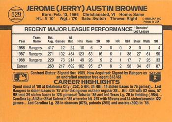 Jerry Browne  baseball card collectible - Main Image 2