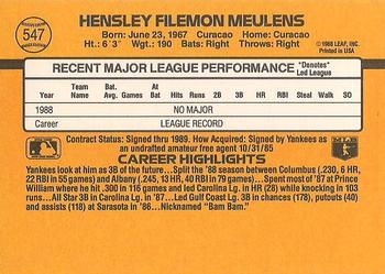 Hensley Meulens  baseball card collectible - Main Image 2