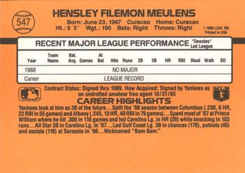Hensley Meulens  baseball card collectible - Main Image 2
