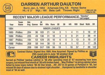 Darren Daulton  baseball card collectible - Main Image 2