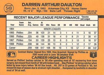 Darren Daulton  baseball card collectible - Main Image 2