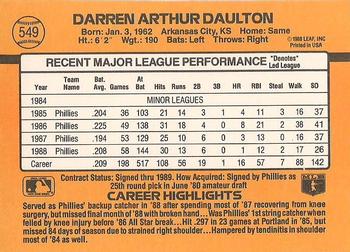 Darren Daulton  baseball card collectible - Main Image 2