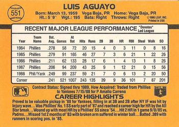 Luis Aguayo  baseball card collectible - Main Image 2