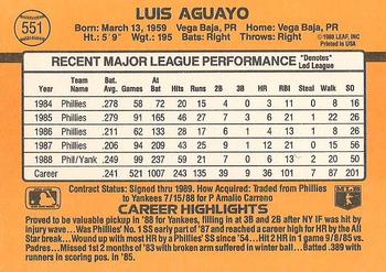 Luis Aguayo  baseball card collectible - Main Image 2
