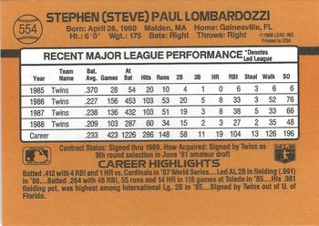 Steve Lombardozzi  baseball card collectible - Main Image 2