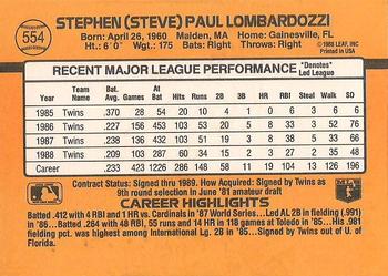 Steve Lombardozzi  baseball card collectible - Main Image 2