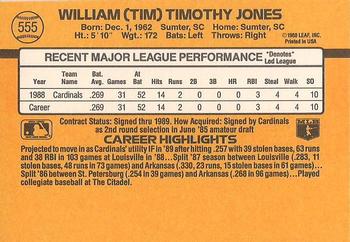 Tim Jones  baseball card collectible - Main Image 2