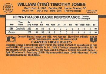 Tim Jones  baseball card collectible - Main Image 2