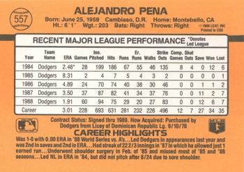 Alejandro Pena  baseball card collectible - Main Image 2