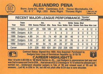 Alejandro Pena  baseball card collectible - Main Image 2