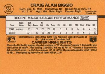 Craig Biggio  baseball card collectible - Main Image 2
