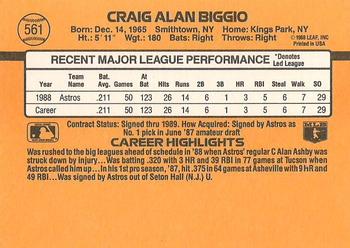 Craig Biggio  baseball card collectible - Main Image 2
