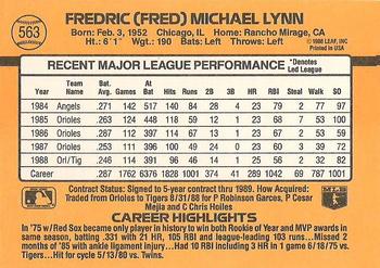 Fred Lynn  baseball card collectible - Main Image 2