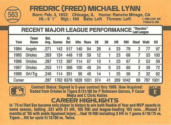 Fred Lynn  baseball card collectible - Main Image 2