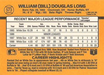 Bill Long  baseball card collectible - Main Image 2