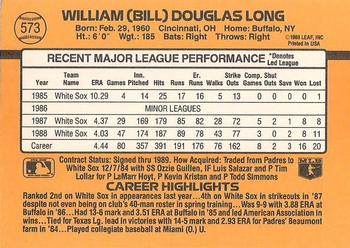 Bill Long  baseball card collectible - Main Image 2