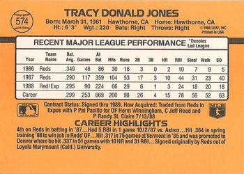 Tracy Jones  baseball card collectible - Main Image 2