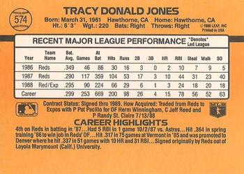 Tracy Jones  baseball card collectible - Main Image 2