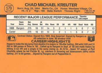 Chad Kreuter  baseball card collectible - Main Image 2