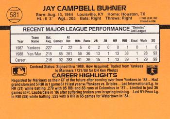Jay Buhner  baseball card collectible - Main Image 2