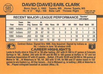 Dave Clark  baseball card collectible - Main Image 2