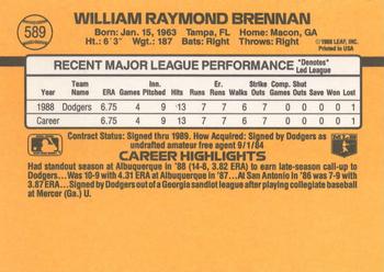 William Brennan  baseball card collectible - Main Image 2