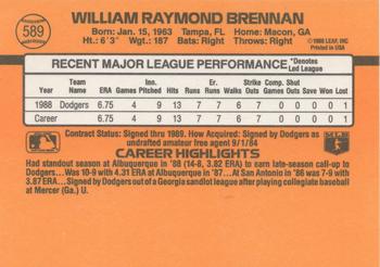William Brennan  baseball card collectible - Main Image 2