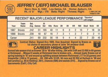 Jeff Blauser  baseball card collectible - Main Image 2